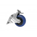 Roadinger - Swivel Castor RD-100B 100mm blue with brake