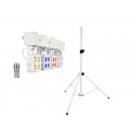 Eurolite - Set LED KLS-180 white + BS-2 EU Loudspeakerstand white