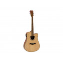 Dimavery - JK-500 Western guitar, Cutaway, nature
