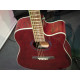 Dimavery - JK-510 Western guitar, cutaway, grained 11