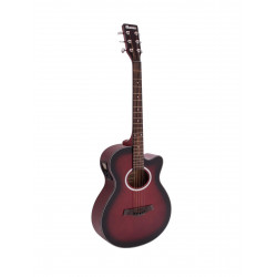 Dimavery - AW-400 Western guitar, redburst 1