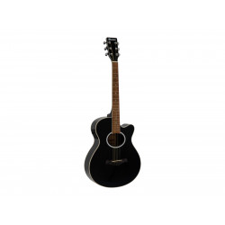 Dimavery - AW-400 Western guitar, black 1