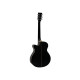 Dimavery - AW-400 Western guitar, black 7