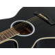 Dimavery - AW-400 Western guitar LH, black 3