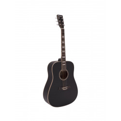 Dimavery - STW-40 Western guitar, black 1