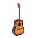 Dimavery - STW-40 Western guitar, sunburst