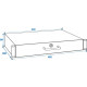 Omnitronic - Rack Drawer with Lock 2U 4