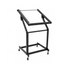 Omnitronic - Rack Stand 12U/10U adjustable on Wheels