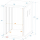 Roadinger - Steel Rack SR-19, 18U 8