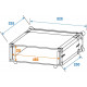 Roadinger - Effect Rack CO DD, 2U, 24cm deep, black 2