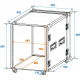 Roadinger - Rack Profi 12U 45cm with wheels 2