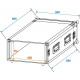 Roadinger - Amplifier Rack PR-2ST, 4U, 57cm deep 7