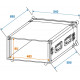 Roadinger - Amplifier Rack PR-2ST, 6U, 57cm deep 2