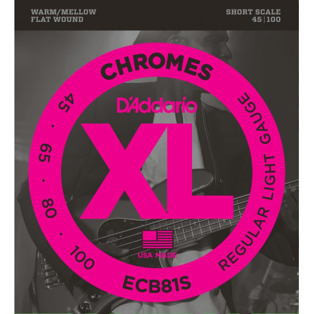 D'addario - ECB81S CHROMES LIGHT SHORT SCALE [45-100] 1