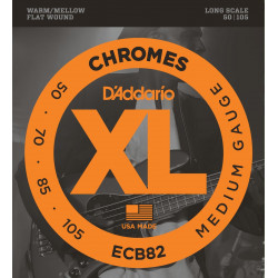 D'addario - ECB82 CHROMES BASS, MEDIUM, LONG SCALE [50-105] 1