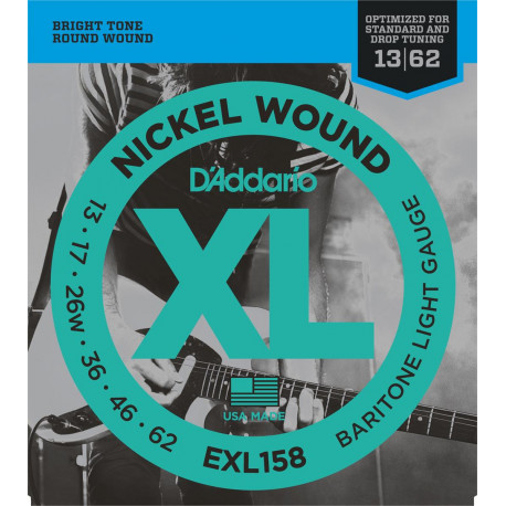 D'addario - EXL158 BARITONE GUITAR LIGHT [13-62] 1