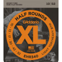 D'addario - EHR340 HALF ROUNDS LIGHT TOP/HEAVY BOTTOM [10-52]