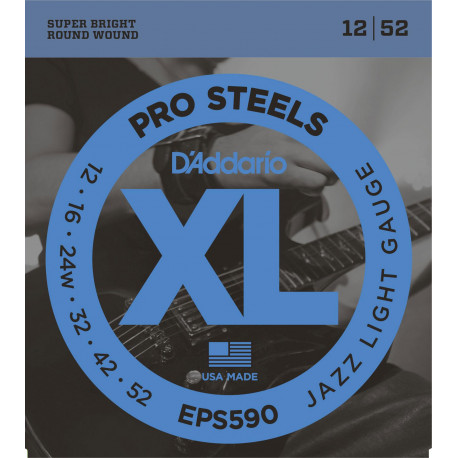D'addario - EPS590 PROSTEELS JAZZ LIGHT [12-52] 1