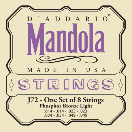 D'addario - EJ72 PHOSPHOR BRONZE MANDOLA LIGHT [14-49] 1