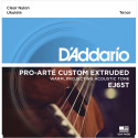 D'addario - EJ65T PRO-ARTÉ CUSTOM EXTRUDED NYLON UKULELE STRINGS, TENOR