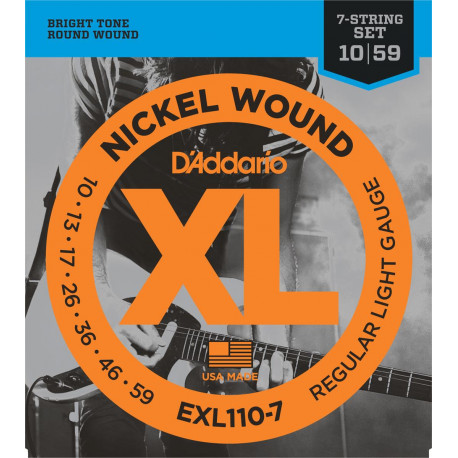 D'addario - EXL1107 - XL REGULAR 7-STRING [10-56] 1