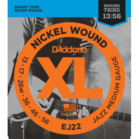 D'addario - EJ22 - XL JAZZ MEDIUM [13-56] 1