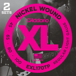 D'addario - EXL170TP- XL NICKEL WOUND (PACK 2 JUEGOS) 1