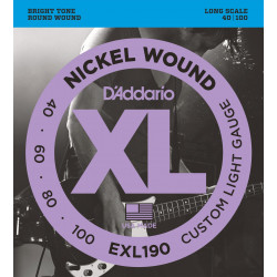 D'addario - EXL190 CUSTOM LIGHT LONG SCALE [40-100] 1