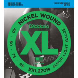 D'addario - EXL220M SUPER LIGHT MEDIUM SCALE [40-95] 1