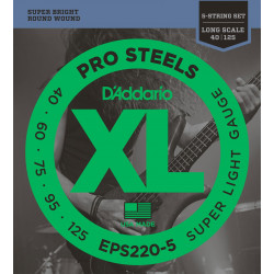 D'addario - EPS220-5 PROSTEELS SUPER LIGHT LONG SCALE [40-125] 1