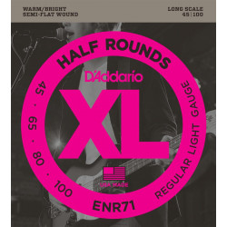 D'addario - ENR71 XL HALF ROUNDS REGULAR LIGHT [45-100] 1