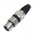 Omnitronic - XLR socket 3pin bk 10x