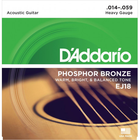 D'addario - EJ18 PHOSPHOR BRONZE HEAVY [14-59] 1