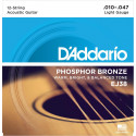 D'addario - EJ38 - PHOSPHOR BRONZE LIGHT 12 STRING [10-47]