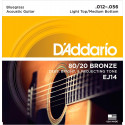 D'addario - EJ14 - 80/20 BRONZE CUSTOM LIGHT [12-56]