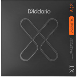 D'addario - XTABR1047 ACOUSTIC GUITAR 80/20 XT COATED 1