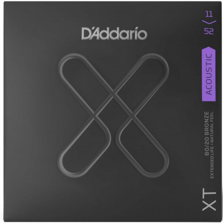 D'addario - XTABR1152 ACOUSTIC GUITAR 80/20 XT COATED 1