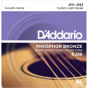 D'addario - EJ26 - PHOSPHOR BRONZE CUSTOM LIGHT [11-52]