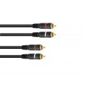 Omnitronic - RCA cable 2x2 0.3m