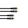 Omnitronic - RCA cable 2x2 0.3m 1