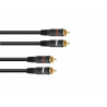 Omnitronic - RCA cable 2x2 0.9m 1