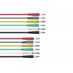 Omnitronic - Jack cable 6.3 Patchcord stereo 6x0.9m 1