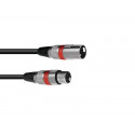 Omnitronic - XLR cable 3pin 1m bk/rd