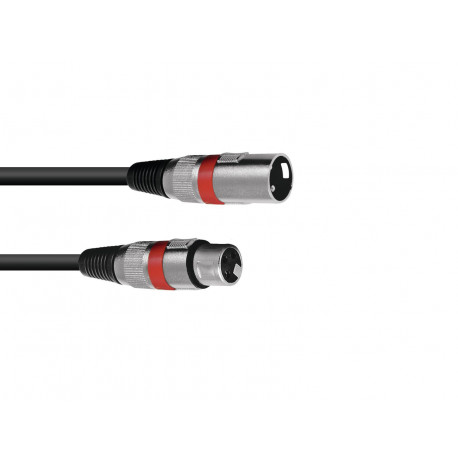 Omnitronic - XLR cable 3pin 10m bk/rd 1