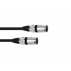 Omnitronic - Adaptercable XLR(M)/XLR(M) 0.2m bk 1