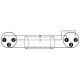 Omnitronic - Adaptercable XLR(M)/XLR(M) 0.2m bk 8