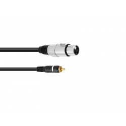 Omnitronic - Adaptercable RCA/XLR(F) 2m bk 1