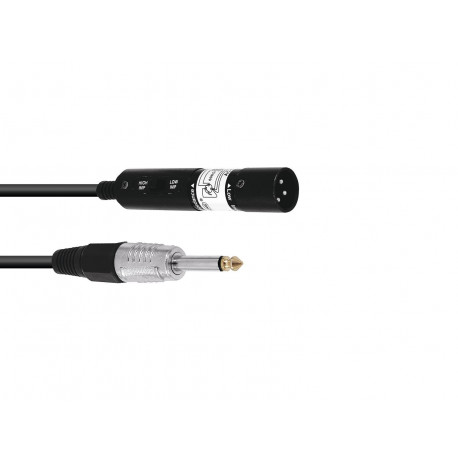 Omnitronic - Adaptercable XLR(M)/Jack mono 0.3m bk 1