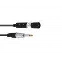 Omnitronic - Adaptercable XLR(M)/Jack mono 0.3m bk