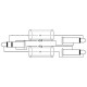 Omnitronic - Adaptercable 3.5 Jack/2xJack 1.5m bk 3